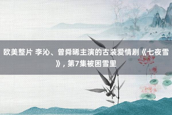 欧美整片 李沁、曾舜晞主演的古装爱情剧《七夜雪》， 第7集被困雪里