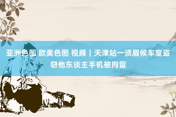 亚洲色图 欧美色图 视频｜天津站一须眉候车室盗窃他东谈主手机被拘留