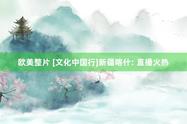 欧美整片 [文化中国行]新疆喀什: 直播火热