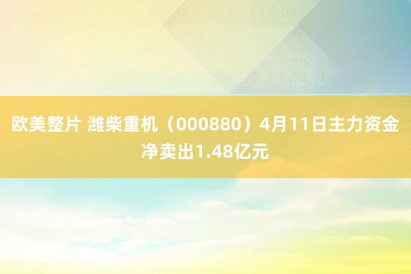 欧美整片 潍柴重机（000880）4月11日主力资金净卖出1.48亿元